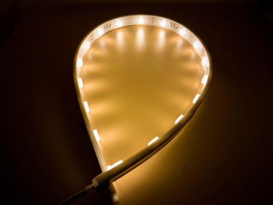 Monochrome TPU Flexible LED Wandspüler 3000K Len Led Streifenleuchten